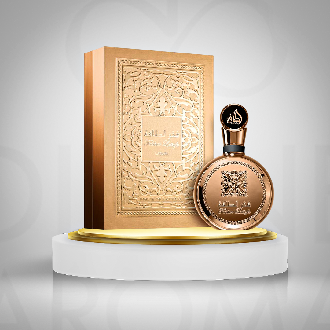Fhakar Gold Lattafa 100ml Eau de parfum (unissex).