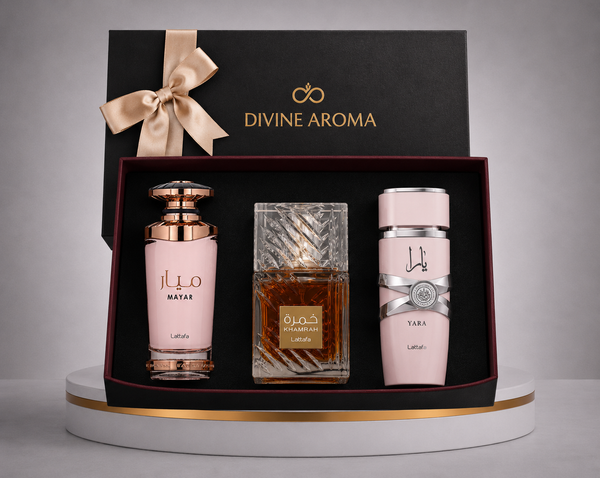 Box Perfumes  khamrah, Yara & Mayar